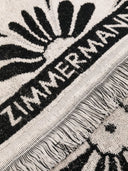 Asciugamano di Cotton Beach del logo Zimmermann