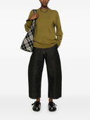 Studio Nicholson Pre Wide Leg Denim Cropped Jeans