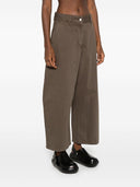 Studio Nicholson pre -largo jeans ritagliato in denim