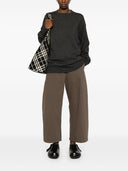 Studio Nicholson pre -largo jeans ritagliato in denim