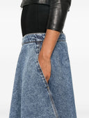 Alaia Denim Midi Skirt