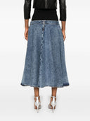 Alaia Denim Midi Skirt