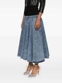 Alaia Denim Midi Skirt