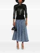 Alaia Denim Midi Skirt