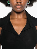 Alaia Sleeveless Polo Bodysuit