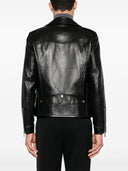 Veste en cuir de moto Saint Laurent