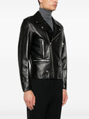 Veste en cuir de moto Saint Laurent
