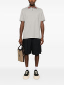 Gucci Web Detail Cotton Polo Shirt