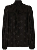 Dolce & Gabbana Allover Logo Silk Shirt
