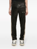 Palm Angels Logo Ledereffekt Trackhosen