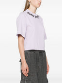 Palm Angels Logo Baumwollgeschnittenes T -Shirt