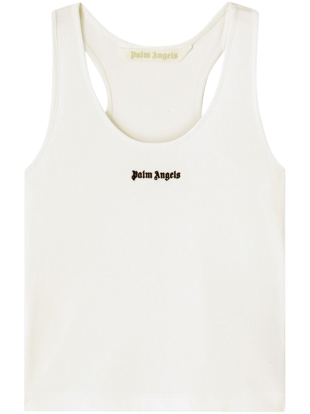Palm Angels Logo Ribbed Tank Top