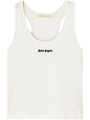 Palm Angels Logo Ribbed Tank Top