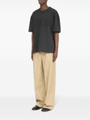 Maison Margiela Embroidered Logo Cotton T Shirt