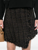 Sacai Tweed Wool Mini Skirt