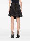Sacai Tweed Wool Mini Skirt