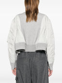 Sacai Nylon And Cotton Crewneck Sweater