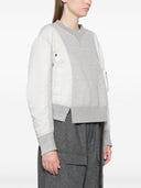 Sacai Nylon And Cotton Crewneck Sweater