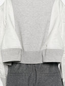 Sacai Nylon And Cotton Crewneck Sweater