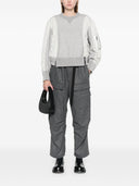 Sacai Nylon And Cotton Crewneck Sweater