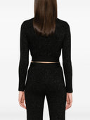 Logo Palm Angels Lurex Cropped Top