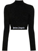 Logo Palm Angels Lurex Cropped Top