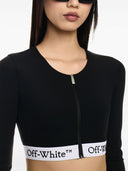 Off White Logo Cropped Top