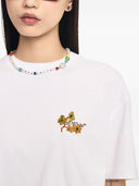 Off White Ramage Flower Cotton T Shirt