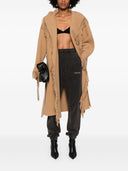 Balenciaga Wool Fringed Coat