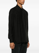 Chemise en soie de logo Saint Laurent
