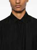 Chemise en soie de logo Saint Laurent