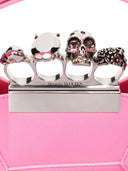 Alexander MC Queen The Jewelled Hobo Mini Skórzana torba na ramię