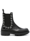 Alexander MC Queen Strep Slick Leather Chelsea Buty