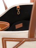 Balmain B Army Medium Canvas And Leather Tote Bag
