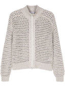 Brunello Cucinelli Silk And Linen Blend Cardigan