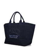 Ganni Xxl Denim Tote Bag