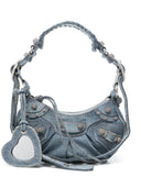 Balenciaga le Cagole XS Bolso de cuero de mezclilla