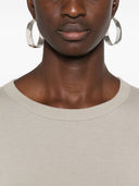 Rick Owens Cotton Long Sleeve Cropped T Shirt