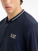 EA7 Logo Nylon Polo Shirt