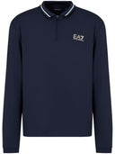 EA7 Logo Nylon Polo Shirt