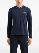 EA7 Logo Nylon Polo Shirt