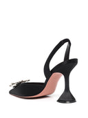 Amina Muaddi Begum Satin Slingback Pumps