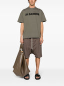 Maglietta di cotone Jil Sander con logo