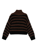 Alysi Wool Striped Turtleneck Sweater