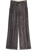 Pantalon à jambes larges en velours alysi