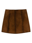 Alysi Suede Leater Mini Skirt