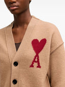 Ami Paris Ami De Coeur Wool Cardigan