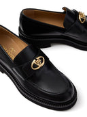 Valentino Garavani V Logo Locker Leather Loafers