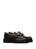 Valentino Garavani V Logo Locker Leather Loafers