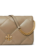 Tory Burch Kira Diamond Leather Wallet On Chain